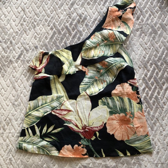 Ann Taylor Tops - Ann Taylor One Shoulder Blouse